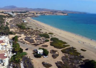 Vista panoramica della spiaggia di Costa Calma